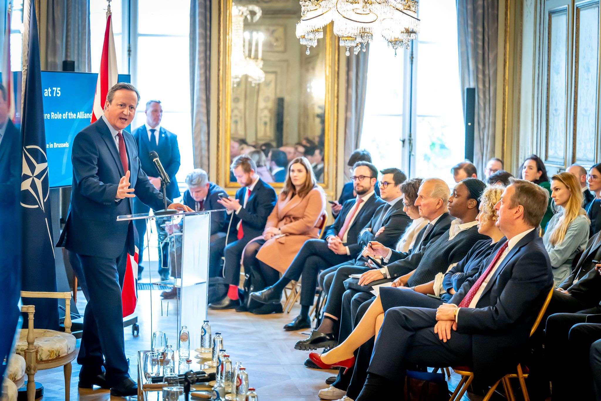 The Rt Hon Lord Cameron speaks in Brussels