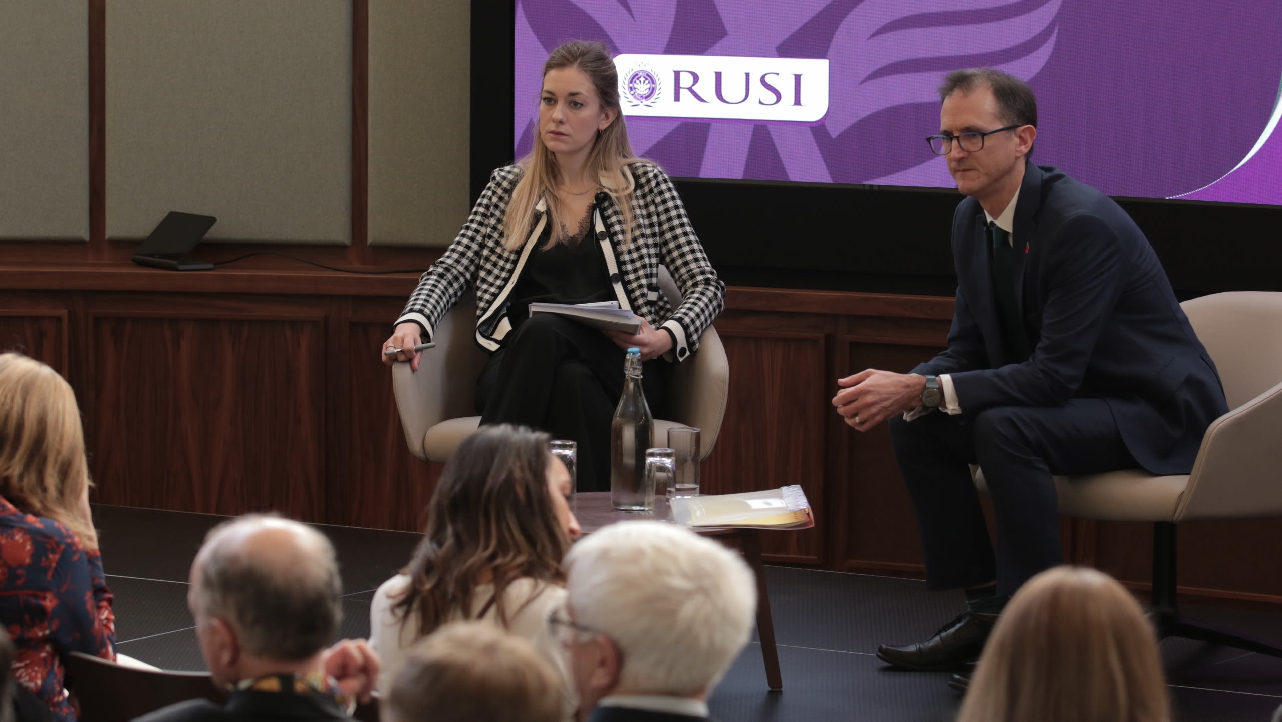 Lucy Fisher with Graeme Biggar, Director General of the NCA