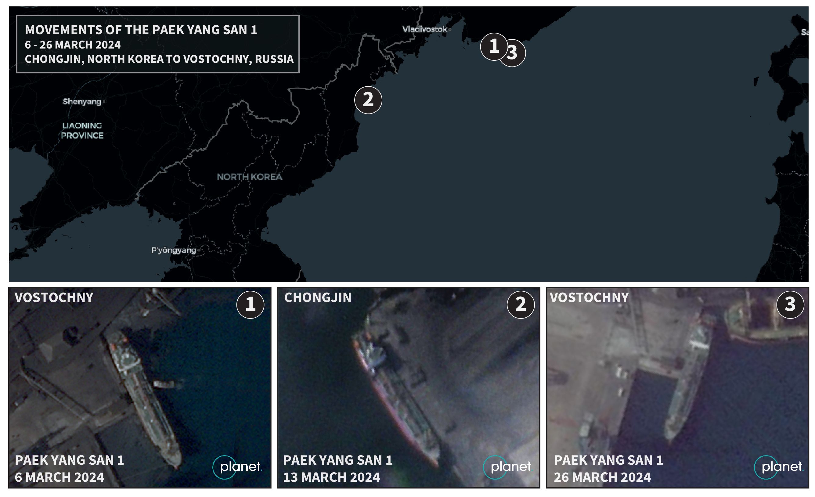 Report: Blood and Oil: Russian Oil Deliveries Follow North Korean Weapons  Transfers | Royal United Services Institute, image size:2671x1629